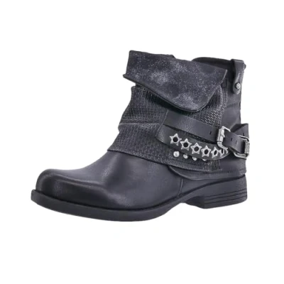 Imagen de Elara Botines Mujer Botas de Estilo Motero Remaches Chunkyrayan 344 Black 36