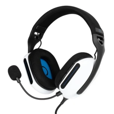 Imagen de Konix Auriculares Gaming con Cable Skylite Ultraligero 218 g PS5 Altavoces 40 mm Micrófono Desmontable 1,5 m Jack 3,5 Negro y Blanco