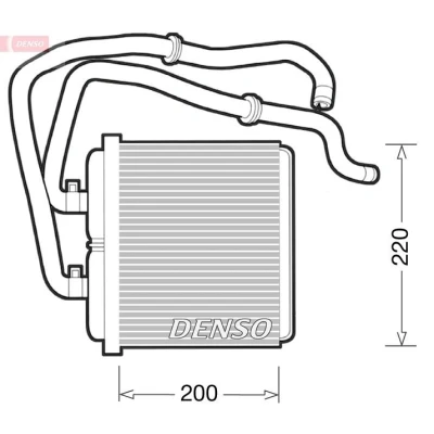 Imagen de DENSO DRR12003 Radiador de Calefaccion IVECO: DAILY 3 Kasten/Kombi,