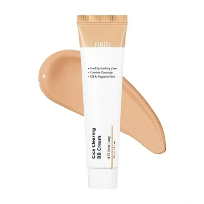 Imagen de PURITO crema BB Clearing Clearing, #15 Rose Ivory, 1 fl.oz/30 ml, vegana, base, libre de crueldad