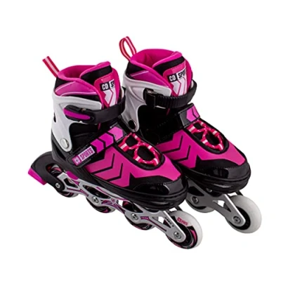 Imagen de Calma Dragon Patines en Linea, Tamaño Ajustables, Profesionales para Adultos y Niños, 4 Ruedas, Skates, ABEC 7,Forro Interior, Rollers Mujer Hombre (Rosa, S)