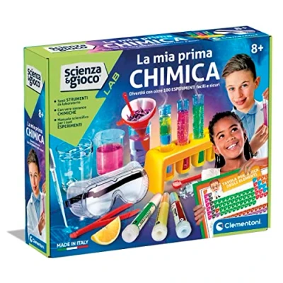 Imagen de Clementoni Ciencia Lab Mi Primera Juego Científico 8 Años, Experimentos para Niños, Laboratorio De Química Made in Italy, Color Italiano, Small (19358)