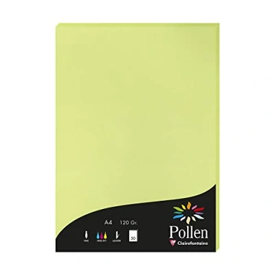 Imagen de Clairefontaine Pollen Papel de calco, 21 x 29,7 cm, color verde brote