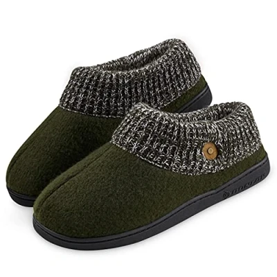 Imagen de DUNLOP Zapatillas Casa Hombre, Pantuflas Hombre con Memory Foam, Babuchas Suela Antideslizante, Regalos Para Talla 41 46 (46, Caqui, numeric_46)