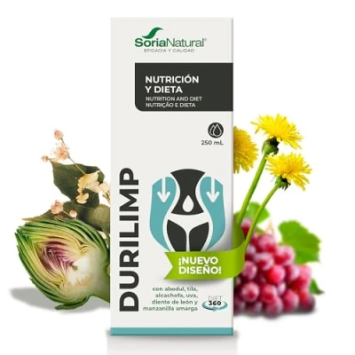 Imagen de Soria Natural Durilimp Limpieza Interna, Promueve la Salud Digestiva, Detox Natura l Diente de León, Alcachofa, Manzanilla Amarga, Abedul Equilibrio Digestivo 250ml