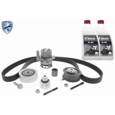 Imagen de VAICO V10 50107 bomba de agua + Kit Distribucion con material montaje añadido, líquido refrigerante, 160