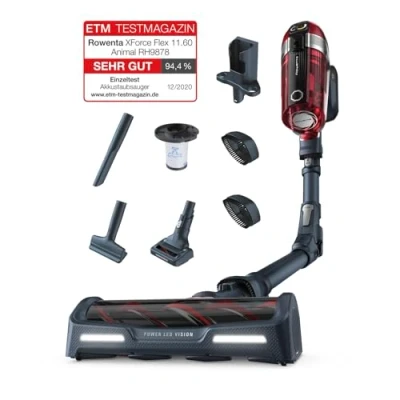 Imagen de Rowenta X Force Flex 9.60 RH2078 Aspirador de pie, Negro &amp; Rojo