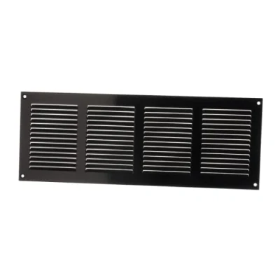 Imagen de EUROPLAST Rejilla de ventilación con protección contra insectos, 400 x 150 mm, color negro