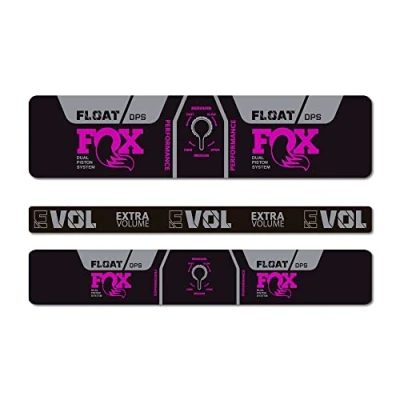 Imagen de STAR SAM Pegatinas Compatibles con amortiguador bici Fox Float Performance DPS EVOL 2021 Amarillo 1 CMT