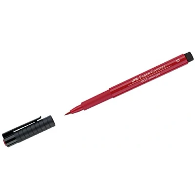 Imagen de Faber Castell 167419 Rotulador Pitt pincel artista, ancho de trazo B, color 219, escarlata oscuro