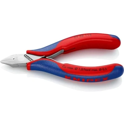 Imagen de Knipex Alicates de corte diagonal para electrónica con fundas multicomponentes 115 mm 77 52