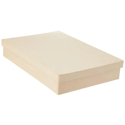 Imagen de Clairefontaine ES Décopatch Ref BT032O Caja rectangular A4 Objeto de papel maché para Decorar 22,5 x 31 5,9 cm con Papeles &amp; PaperPatch Pegamento, Brillo, Pinturas