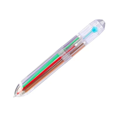 Imagen de Liderpapel BOLIGRAFO 10 EN 1 CUERPO TRANSPARENTE COLORES MM RETRACTIL unidad