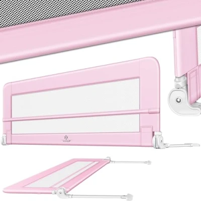 Imagen de KESSER® Riel de Cuna Barandilla Cama para niños niños, 200cm Hellrosa