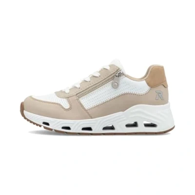 Imagen de Rieker N5204, Zapatillas Bajas Mujer, Arcilla Blanca de Jengibre Ma, 37 EU