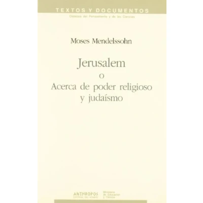 Imagen de Jerusalem O Acerca De Poder Religioso Y Judaísmo (VARIOS)