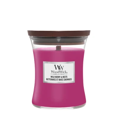 Imagen de WoodWick Scented Candle Medium Wild Berry &amp; Beets 11 cm / ø 10