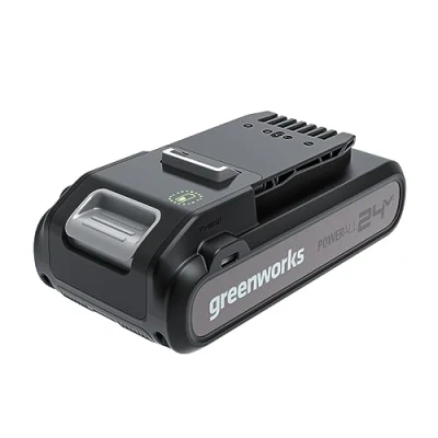 Imagen de Greenworks Batería 24V y Estación de Carga Tipo C Original para Herramientas Eléctricas Jardinería 24V, Potente Iones Litio, Rápida, Garantía 2 Años G24B4+