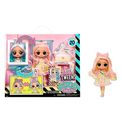 Imagen de L.O.L. Surprise! Tweens Surprise Swap Series Braids 2 Waves Winnie Muñeca de moda con más 20 sorpresas que incluyen cabeza Para peinar, prendas y accesorios niños mayores 4 años