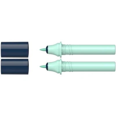 Imagen de Schneider 040 Paint It Twinmarker Cartuchos (punta redonda, tinta a base de agua colores intensos, para aplicación en papel, 95% plástico reciclado), color turquesa 034