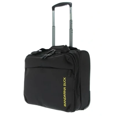 Imagen de Mandarina Duck Zephyr Rolling Tote, Negro, 40E+1 x 2E+1 36 Centimeters, Comoda Borsa Pilot a Due ruote