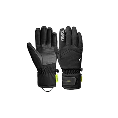 Imagen de Reusch Alemania BV Unisex Guantes de Dedo para Adultos Eden R Tex Eco Muy cálidos, Impermeables, Transpirables, Invierno, Negro/Blanco, 7