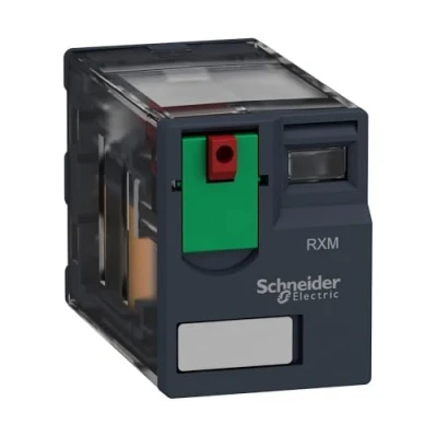 Imagen de Schneider Electric RXM4AB1F7 Relé de Miniatura Enchufable, Zelio RXM, 4 Ca, 120 V Ca
