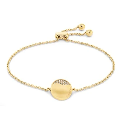 Imagen de Calvin Klein Pulsera de cadena para Mujer Colección MINIMAL CIRCULAR con cristales 35000135