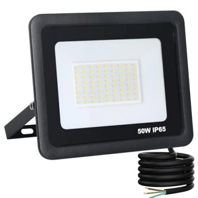 Imagen de Mille Lucciole Focos LED Exterior,Foco Exterior 50W,Focos de 5000LM,Foco IP65 Impermeable,72 4500K Blanco Neutro Exterior,Para Garaje,Patio,Terraza 【Negro】