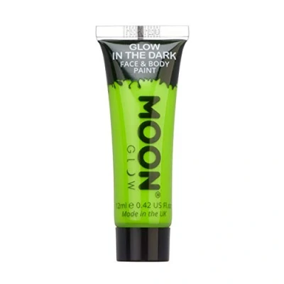 Imagen de Moon Glow Pintura para rostro y cuerpo que brilla en la oscuridad fosforescente carga brillar Verde 12ml