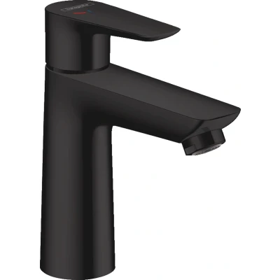 Imagen de hansgrohe Grifo Talis E CoolStart (grifo de ahorro agua con caño alto 110 mm, desagüe barra), color negro mate
