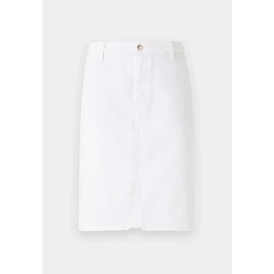 Imagen de Tommy Hilfiger Falda Vaquera Mujer Straight hasta la Rodilla, Blanco (TH Optic White), 34