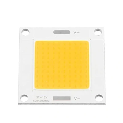 Imagen de Aigend Módulo de chip LED: bombilla panel luz integrado LED COB 50 W para reflector bricolaje DC 12 14 V (luz cálida) [Clase eficiencia energética A]
