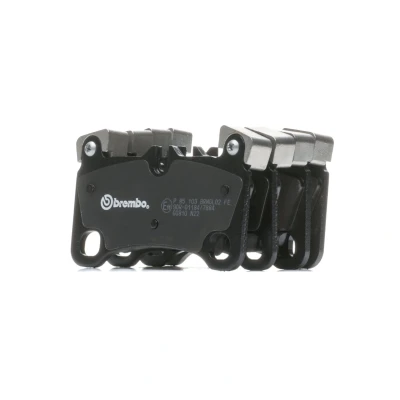 Imagen de BREMBO P 85 103 Juego de pastillas freno preparado para indicador desgaste sin accesorios, con pesos equilibrio PORSCHE: Cayenne