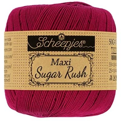 Imagen de Scheepjes 517 Rubí Maxi Sugar Rush Hilo 1x50g