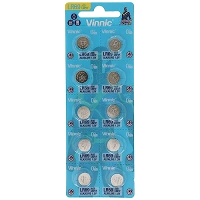 Imagen de VINNIC Pila de botón Alcalina AG6 LR69 L921F Blister*10