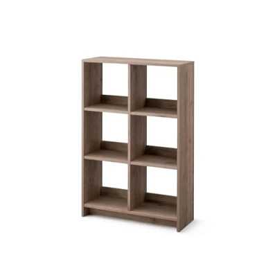 Imagen de Iris Ohyama, Librería cubo / Estante abierto de madera Mueble con 6 estantes madera, Modular, Diseño, Oficina, Casa, escuela Wood Open Shelf WOS Marrón ceniza