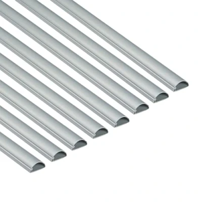 Imagen de D Line Mini Canal Portacables de 8 Metros, Cubierta Cable, Solución Gestión Cables, 30mm (Ancho) x 15mm (Alto) , Piezas 1 Metro (Multipack metros), Efecto Aluminio