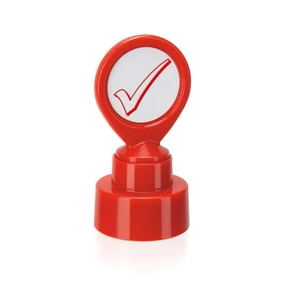 Imagen de COLOP Sello de motivación para profesores, 15,2 x 11,4 7,1 cm, color rojo