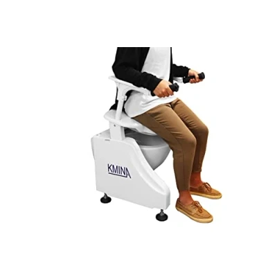 Imagen de KMINA PRO Elevador wc Adulto Eléctrico, Adaptador Mayores, Alzador Adulto, Barra Minusvalidos wc, Estructura de Apoyo para Inodoro, Inclinable con Reposabrazos, Ayuda Levantarse