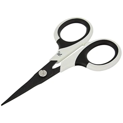 Imagen de Docrafts Tijeras micro para manualidades de 4.5 pulgadas, agarre suave y antiadherente