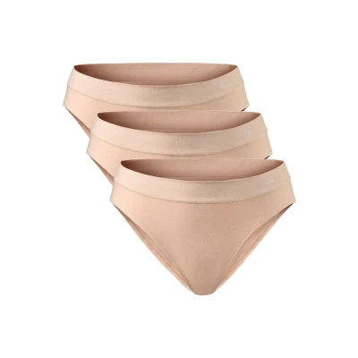 Imagen de Danish Endurance Seamless 3 PACK Braguitas, Mujer, Talla: XL, Nude beige