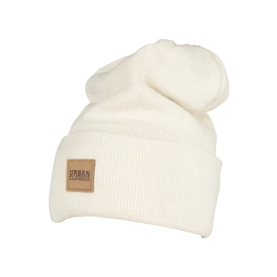 Imagen de Urban Classics Leatherpatch LONG Gorro, Hombre, Talla: One Size, Sand