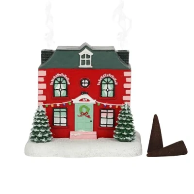 Imagen de Quemador de Conos Incienso Casa Navidad 13 cm Alto x Ancho 12 Profundidad Paquete 1