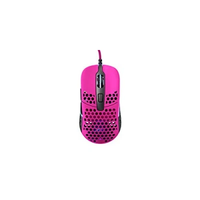 Imagen de Xtrfy M42 RGB, Ratón Gaming Ultraligero con Cable, Sensor Pixart 3389 de Última Generación, Carcasa Modular (incluye 2 Tamaños), Iluminación RGB Regulable, Pink Edition
