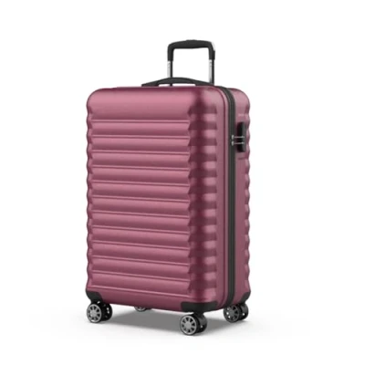Imagen de NUMADA Maleta de Viaje Mediana 18Kg Upfly 24&#039; ABS (63x39,5x26,8cm) con Cierre Combinación y 4 Ruedas Dobles 360 Resistente Ligera Interior Compartimentado Burdeos
