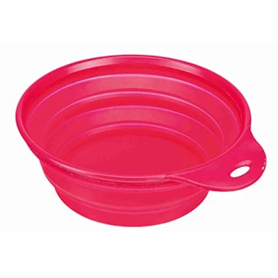 Imagen de Trixie Comedero Viaje Borde Sólido, Silicona, 0.5l, ø14cm