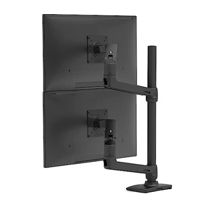 Imagen de Ergotron LX Kit de Montaje (Poste Alto, Brazo apilamiento Dual) para 2 Pantallas LCD Negro Mate Tamaño Pantalla: hasta 40 Pulgadas en Escritorio
