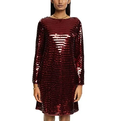 Imagen de ESPRIT 102Eo1E331 Vestido para ocasión Especial, 618/Cherry Red 4, L Mujer