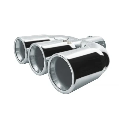 Imagen de SIMONI RACING TRX/109 Terminal de Escape Universal, Inox, Salida Triple